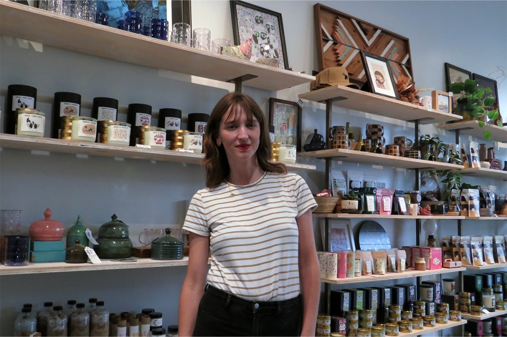 Owners Leila and Carlos Peraza opened Space Montrose to feature and support artists from the state and the nation. (Kevin Vu/Community Impact)