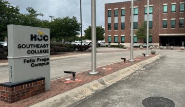 college sign