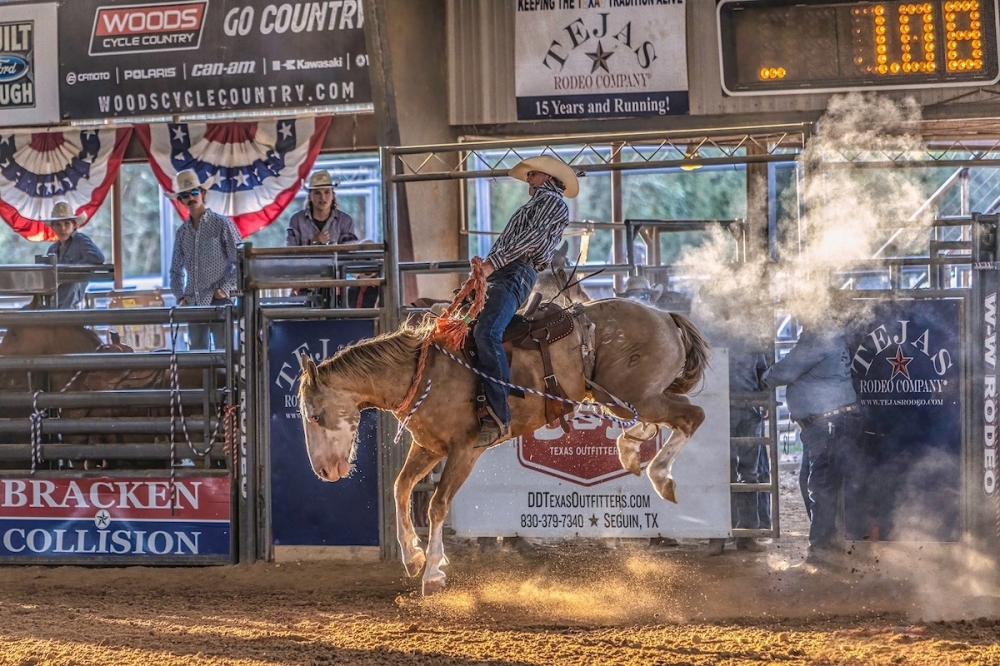 Tejas Rodeo Company is hosting a rodeo in Bulverde on Saturday nights in August and September. (Courtesy Tejas Rodeo Company)