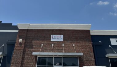 The storefront of Be Well Primary Care.