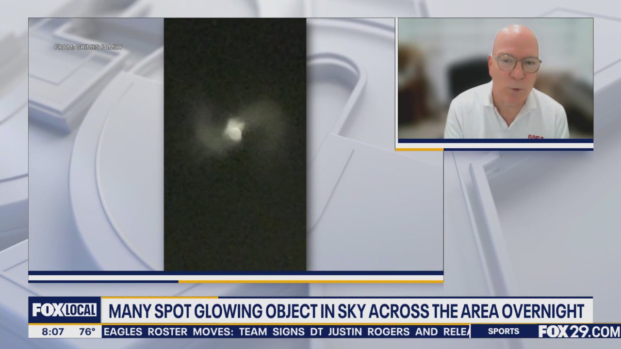 NASA scientist explains what many saw in Philadelphia night sky