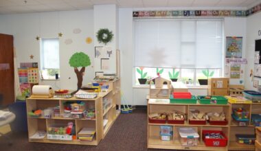 A classroom at the Clayton Child Development Center