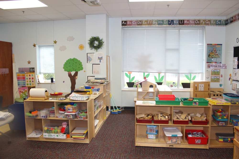 A classroom at the Clayton Child Development Center