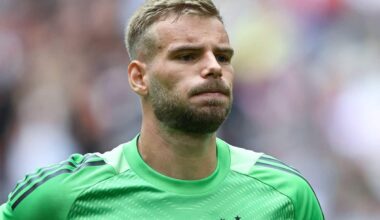 3CACE10 AMSTERDAM - Ajax goalkeeper Vitezslav Jaros during the practice match between Ajax Amsterdam and AS Monaco at the Johan Cruijff ArenA on Aug. 3, 2025 in Amsterdam, Netherlands. ANP
