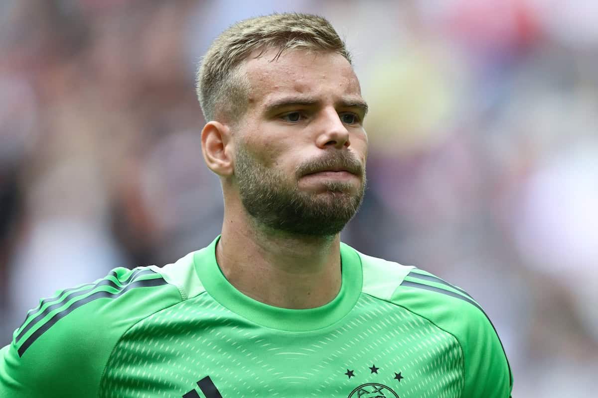 3CACE10 AMSTERDAM - Ajax goalkeeper Vitezslav Jaros during the practice match between Ajax Amsterdam and AS Monaco at the Johan Cruijff ArenA on Aug. 3, 2025 in Amsterdam, Netherlands. ANP