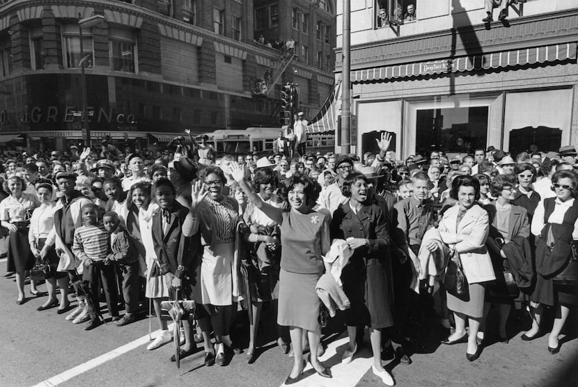 Bob Jackson was toward the end of the motorcade at it headed toward the Triple Underpass on...