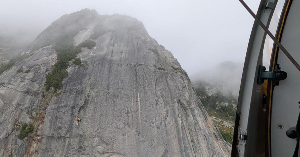 Fallen climbers rescued from B.C.’s Yak Peak while ‘hanging in their harnesses’ - CTV News