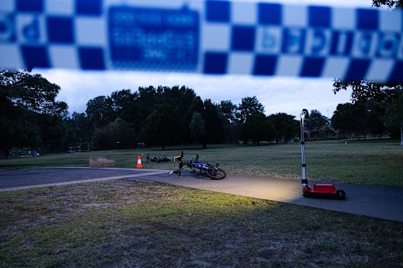 One man is in a critical condition and a teenage boy has been arrested following an alleged stabbing in a popular park in Sydney’s inner west.