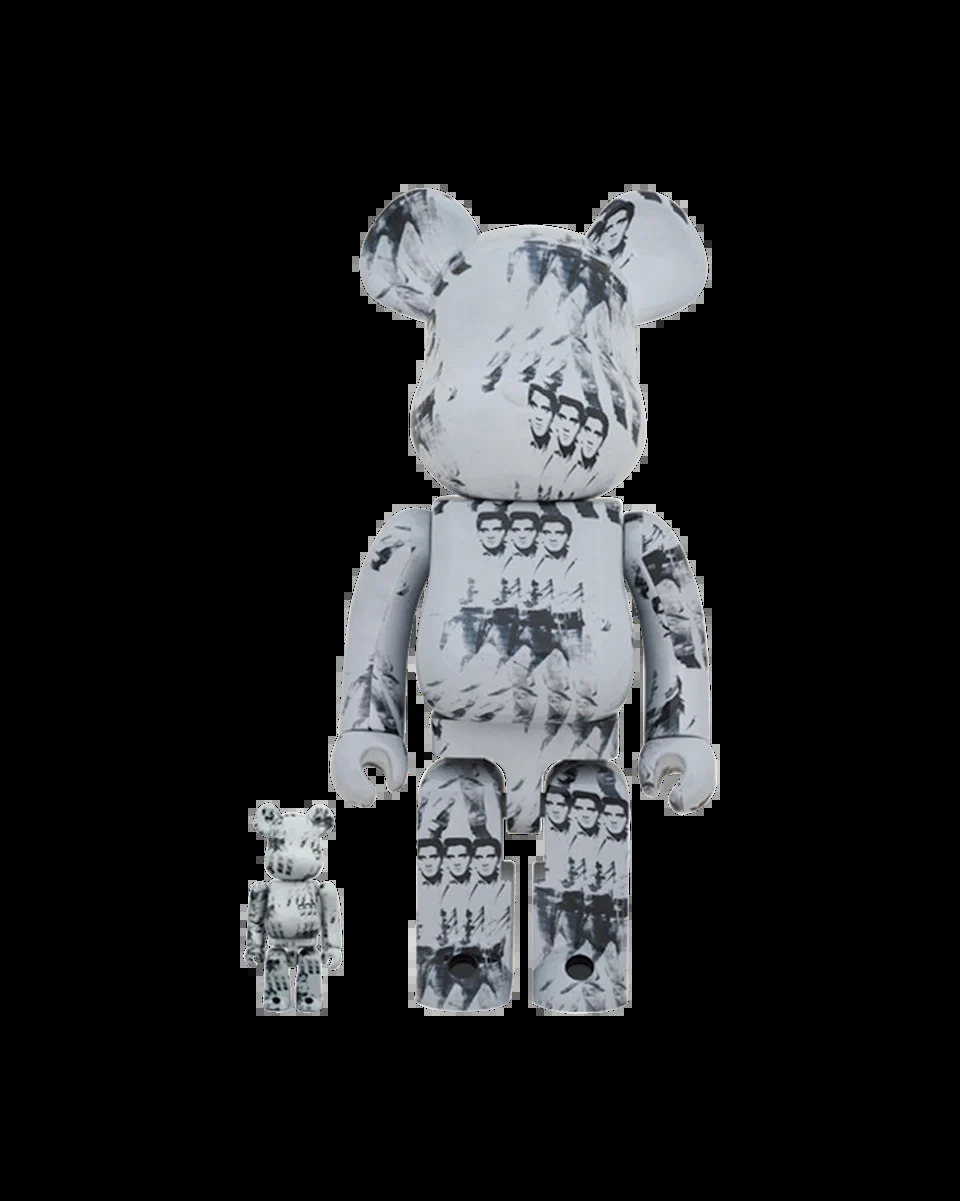 BE@RBRICK Andy Warhol's ELVIS PRESLEY 100% & 400％ Set