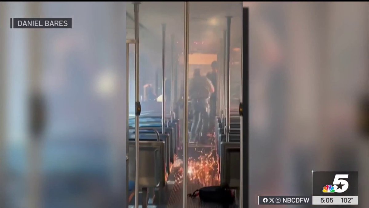 DART train fire halts downtown rail service – NBC 5 Dallas-Fort Worth