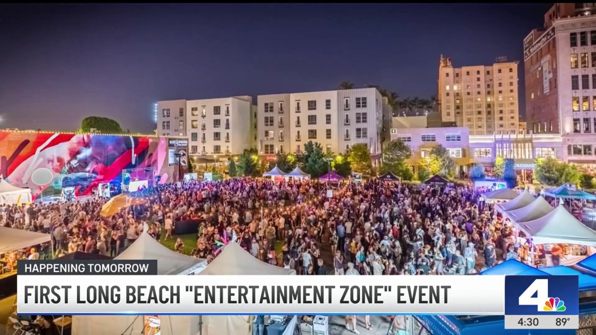 Long Beach launches block party with open alcohol zone – NBC Los Angeles