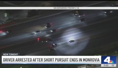 Driver arrested after high-speed chase ends in Monrovia – NBC Los Angeles