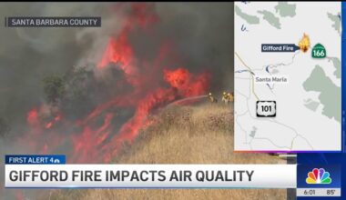 Gifford Fire impacts air quality in across counties – NBC Los Angeles