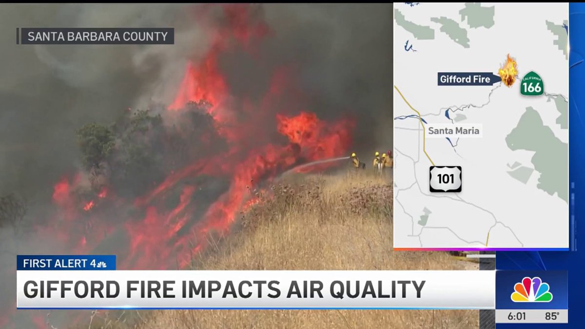 Gifford Fire impacts air quality in across counties – NBC Los Angeles