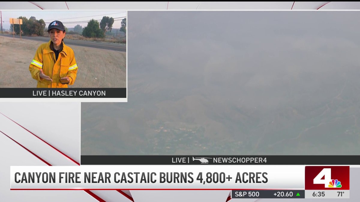 Canyon Fire burns near Castaic – NBC Los Angeles