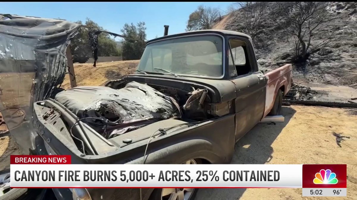 Canyon Fire evacuees describe how flames got dangerously close – NBC Los Angeles