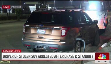 Driver of stolen SUV barricades self in Pacoima warehouse – NBC Los Angeles