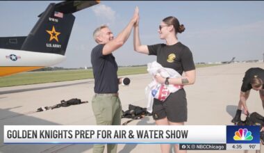 Matt Rodrigues tags along with the Golden Knights parachute team – NBC Chicago