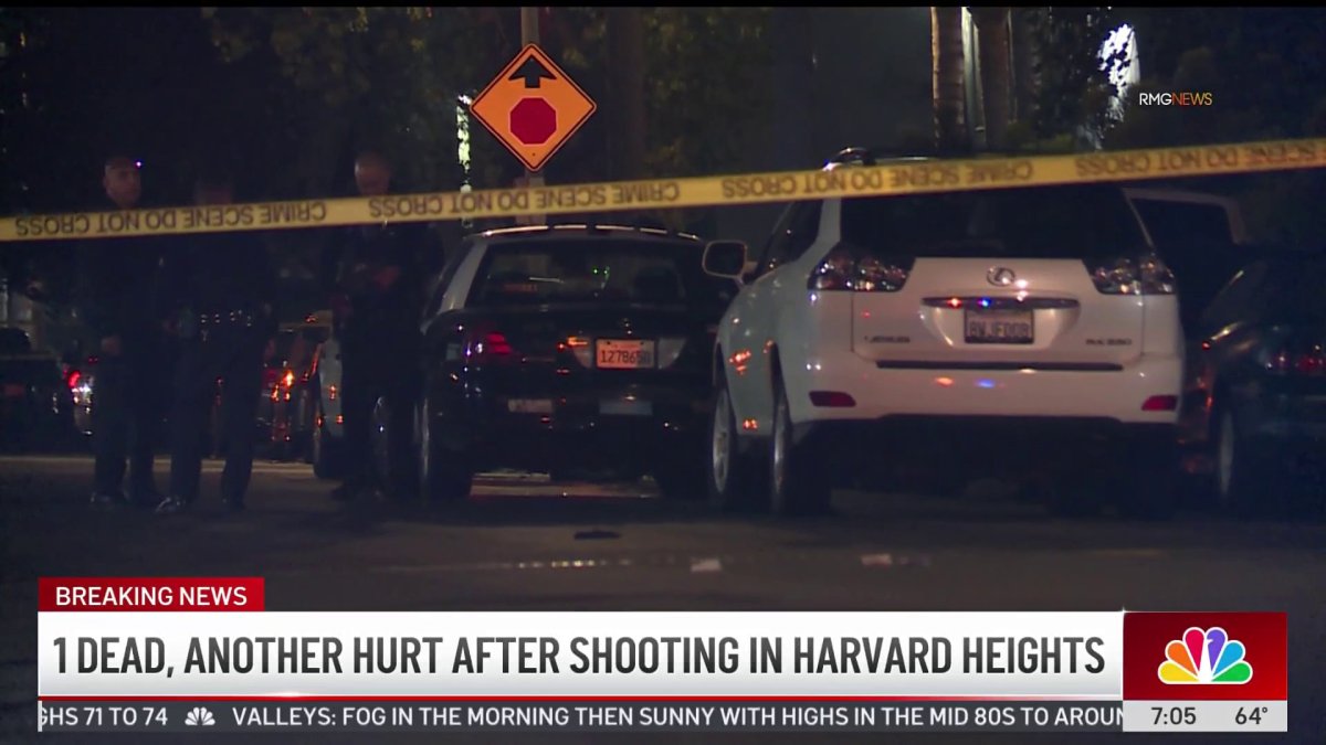 1 dead, 1 hurt in Harvard Heights shooting – NBC Los Angeles