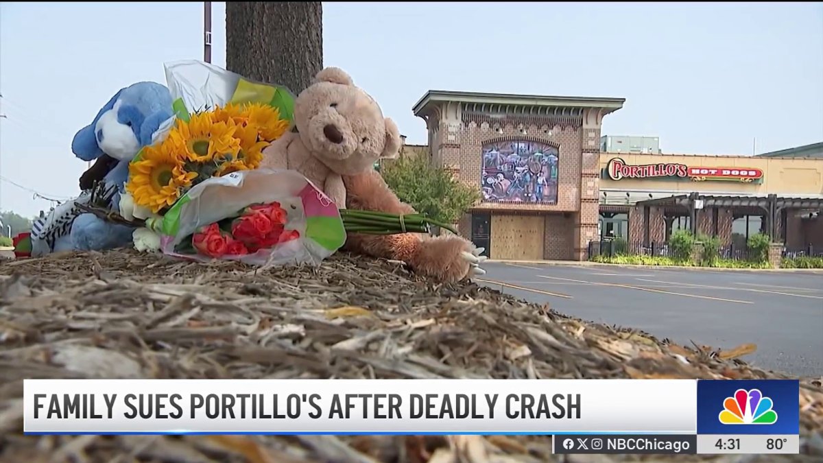 Family of 2-year-old killed in Portillo’s crash files lawsuit – NBC Chicago