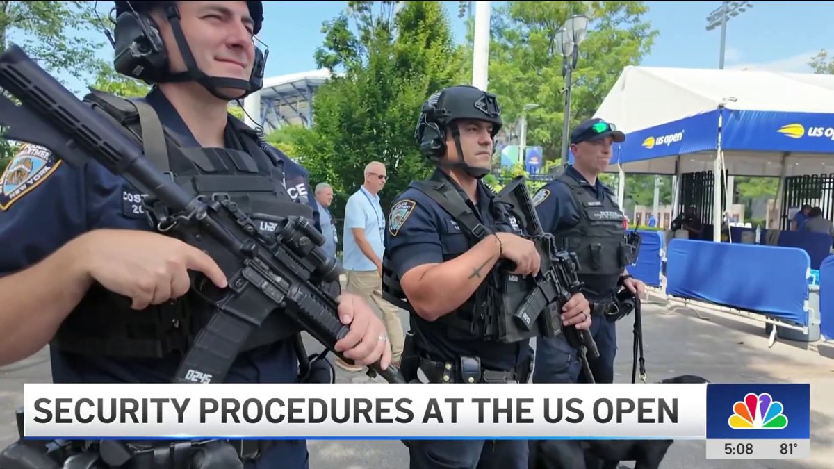 Security procedures at the US Open – NBC New York