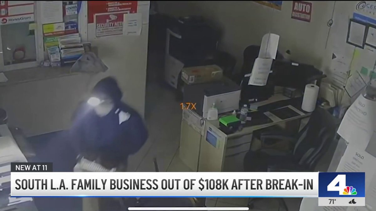 Burglars break into South LA business, take more than $100K – NBC Los Angeles