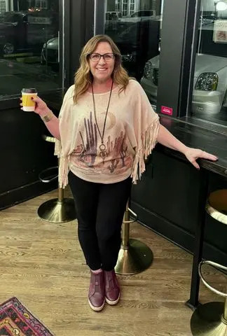 Kennedy News & Media  Ali Eastburn, here a size 16, said she struggled with weight gain after menopause,
