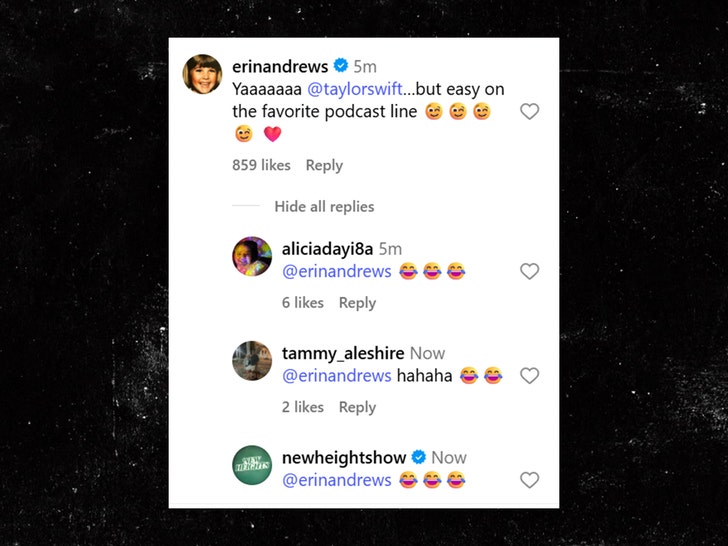 erin andrews taylor swift new heights insta 1