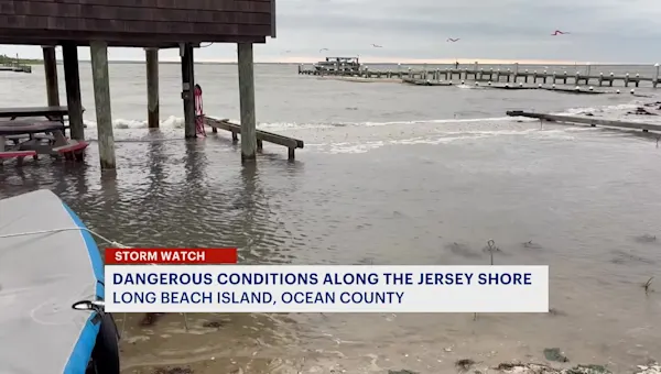 Hurricane Erin causes rough surf, flooding along the New Jersey coast