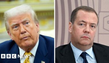 Trump moves nuclear submarines after ex-Russian president's comments