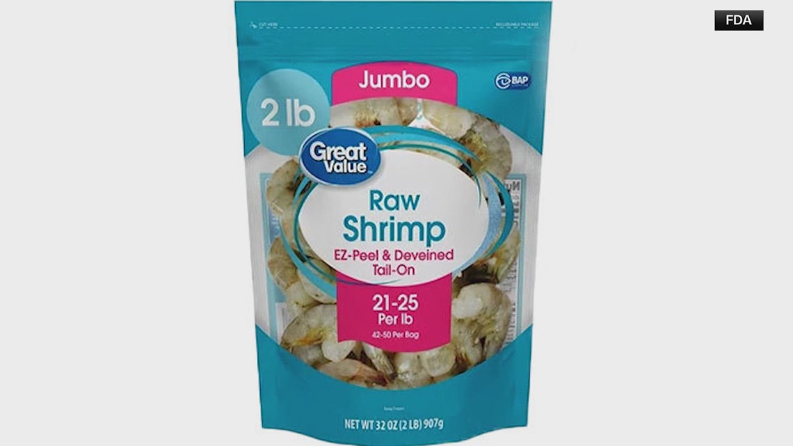 Jacksonville company recalls Walmart frozen shrimp that may be radioactive