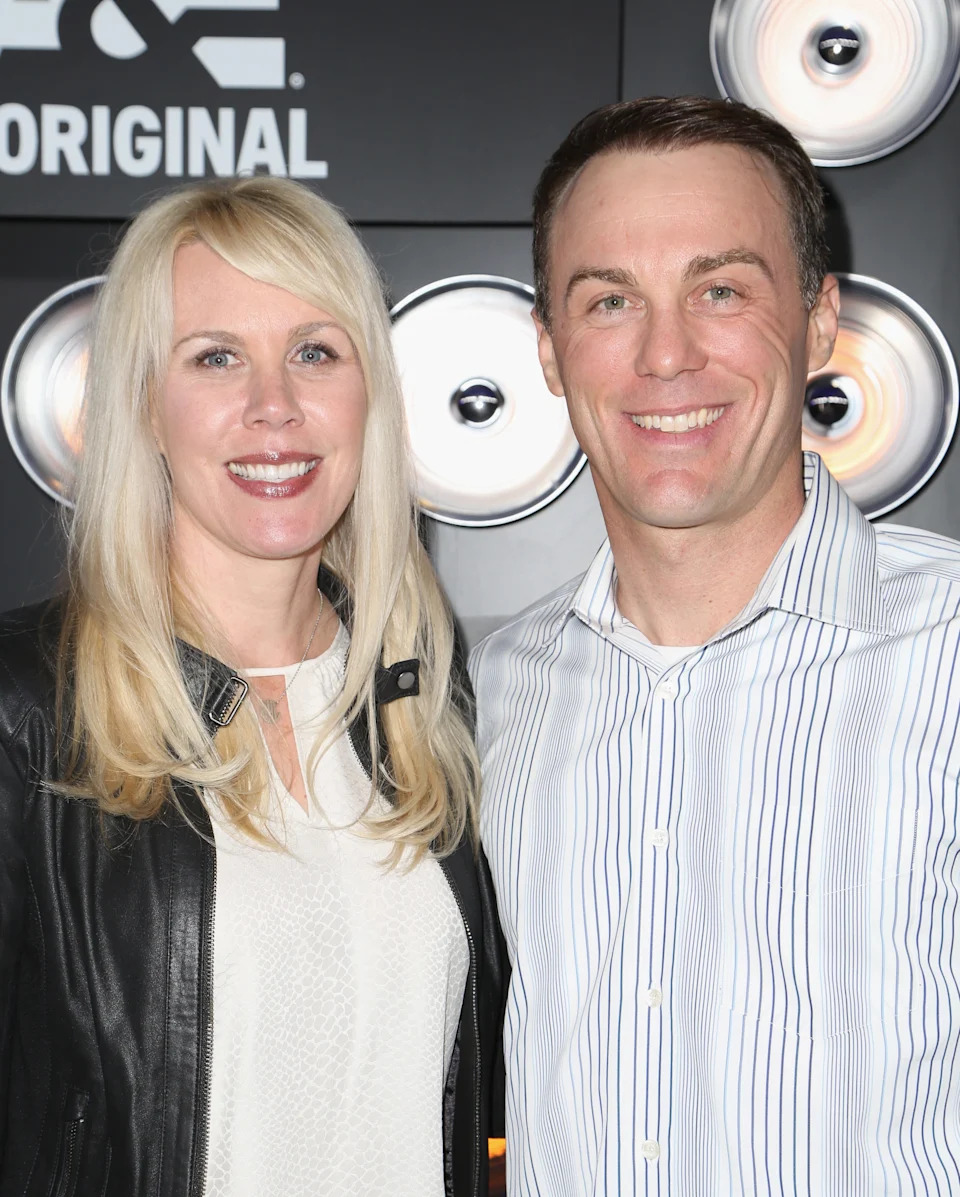 NASCAR Driver Kevin Harvick (R) and DeLana Harvick attend The Playboy Party at The Bud Light Hotel Lounge, on Friday, January 31, 2014 in New York City.