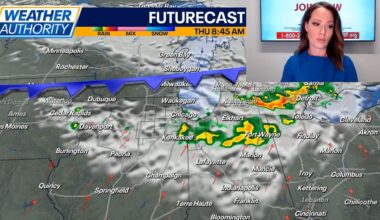 Chicago weather: Showers and storms expected to return as cold front moves in