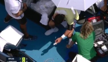 Cincinnati Open star falls ill mid-match and stops play on his serve in worrying scenes | Tennis | Sport