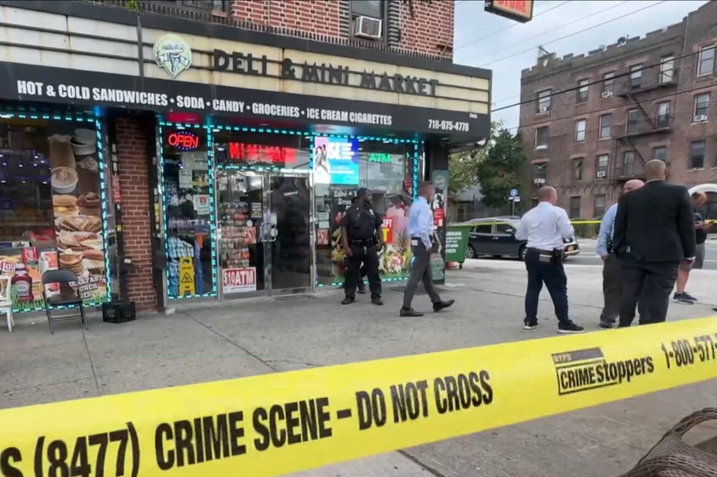 The disturbed attacker walked into the NY Deli & Mini Market Corp. on Hegeman Avenue near Van Siclen Avenue just after 3 p.m., and workers -- including the victim -- asked him to leave, law enforcement sources said. 