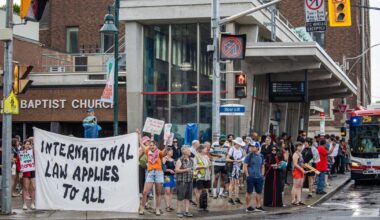 Citywide pro-Palestinian rallies draw hundreds along Bloor-Danforth to demand arms embargo - Toronto Star