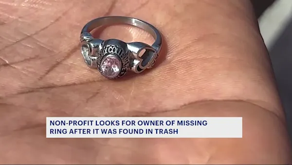 'Diamond in the rough.' NYC nonprofit looking to return lost class ring after Bronx trash cleanup event