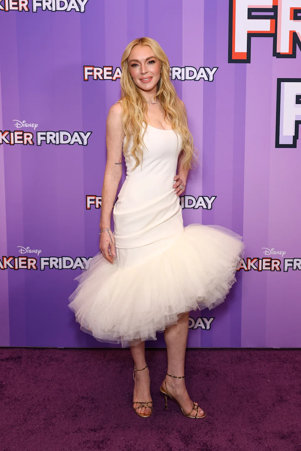 Lindsay Lohan in Jacquemus.