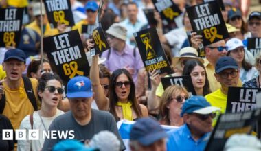 Hundreds march in London urging release of hostages held in Gaza