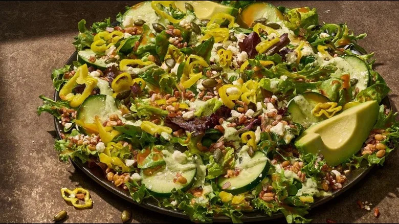 Grains and greens salad at Panera