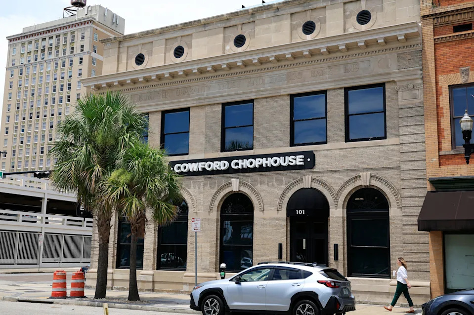 Cowford Chophouse is shown, Wednesday, July, 23, 2025, in Jacksonville, Fla.