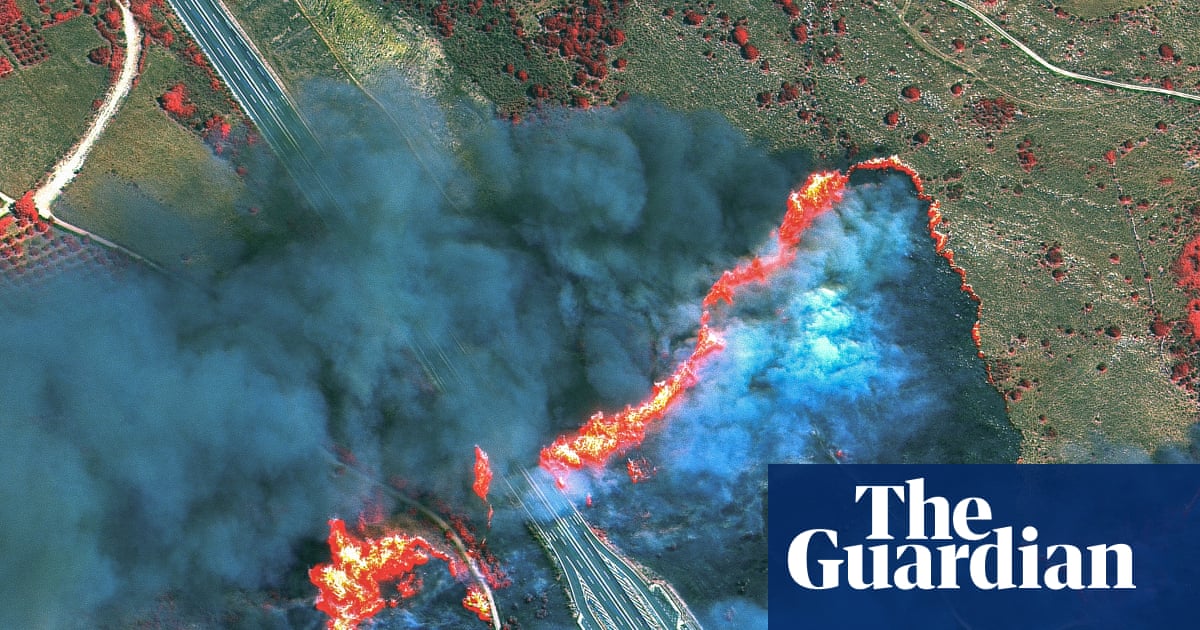 Europe scorched by wildfires – pictures from space | World news