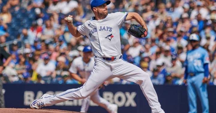 Scherzer solid, Blue Jays double Royals 4-2