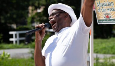 They got the blues Saturday at Lansdowne Farmers Market