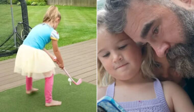 Jason Kelce's Daughter Wyatt, 5, Almost Causes a 'Disaster' on Video as Her Dad Teaches Her How to Swing a Golf Club