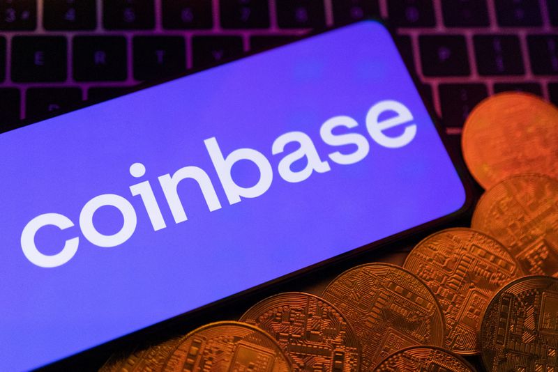 Coinbase quarterly profit falls on trading dip, shares fall