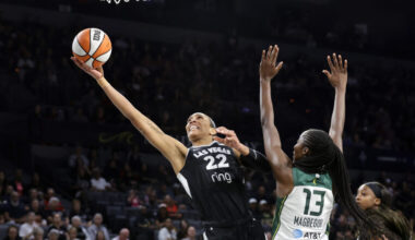 A’ja Wilson scores 29 on her 29th birthday to help the Aces beat the Storm 90-86 | News, Sports, Jobs