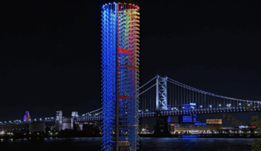 New sculpture in Northern Liberties called River Soundings glows on Delaware River waterfront