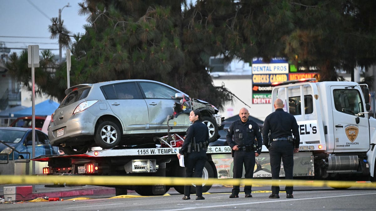 Police arrest man suspected of shooting driver who ran into LA crowd