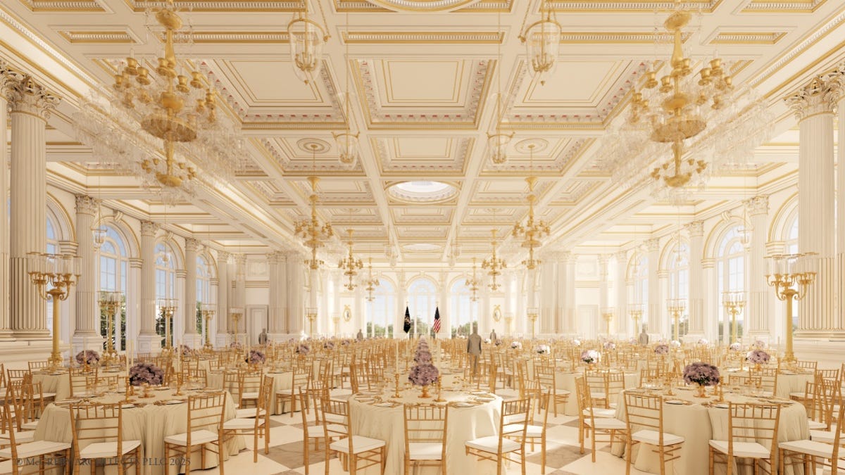 White House plans to begin construction on a new ballroom: See the renderings - USA Today